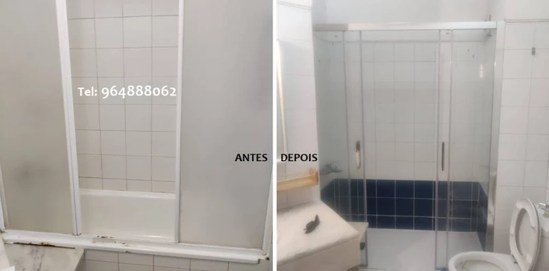 Substituição Banheira por Base de Duche, Lisboa — 8/12