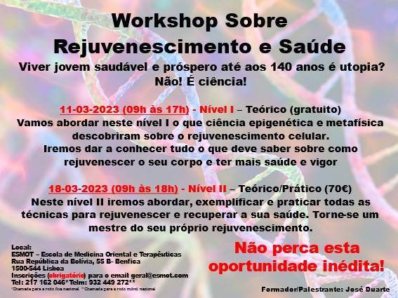 Workshop Sobre Rejuvenescimento e Saúde