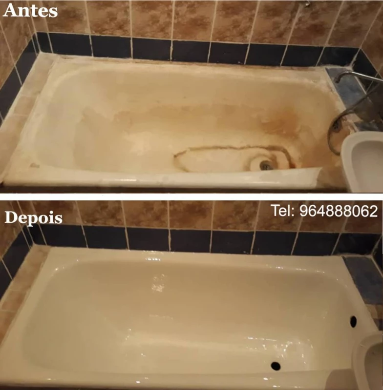 Renovação Banheiras, Restauro de banheiras, Pintura de Banheiras - esmaltagem, vitrificação, .., Lisboa — 2/12