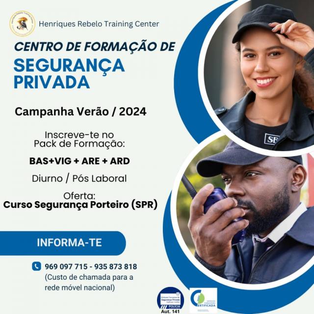 Cursos de segurança Privada - Campanha Verão de 2024