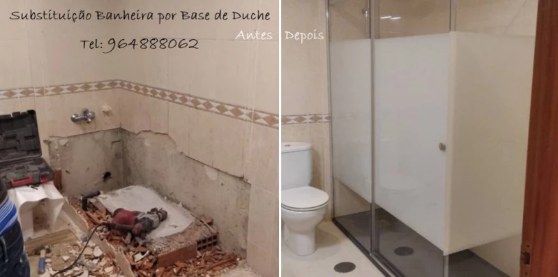 Substituição Banheira por Base de Duche, Lisboa — 3/12